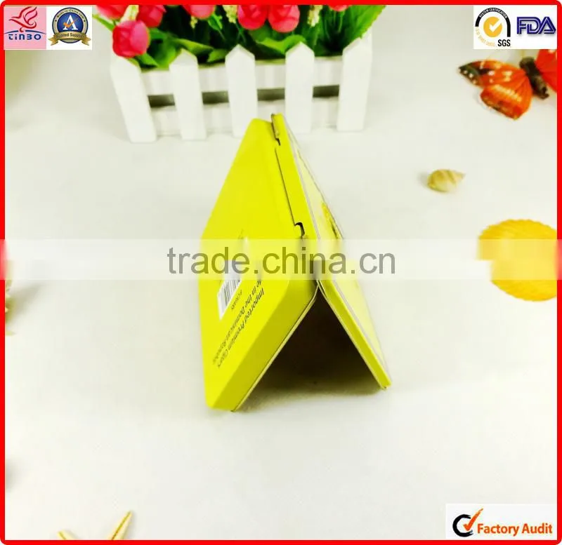 packing metal color printing small rectangle empty tobacco tin can