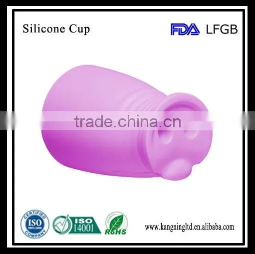 Pig Snout Silicone Cup,Pig Shape Silicone Mug,Carton Figure Mug
