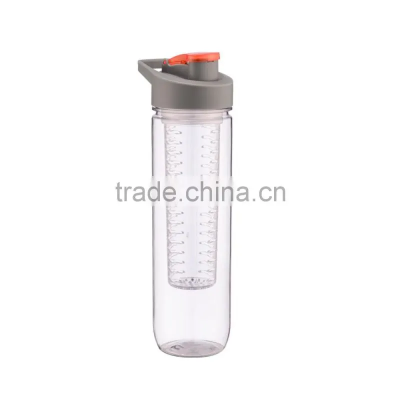 water bottle fruit infuser FDA approved bpa free plastic Tritan fruit infuser bottle 26 oz