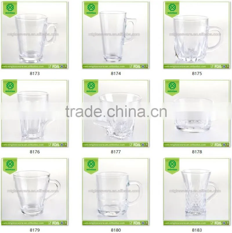 glass beer cup with handle mini beer mug glass tea cup mug