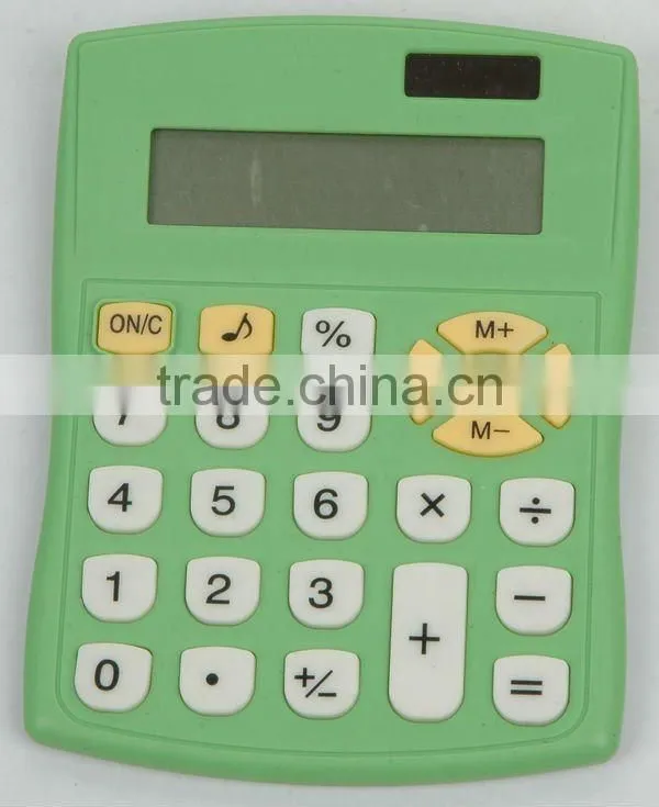 Plastic electronic solar desktop office calculator