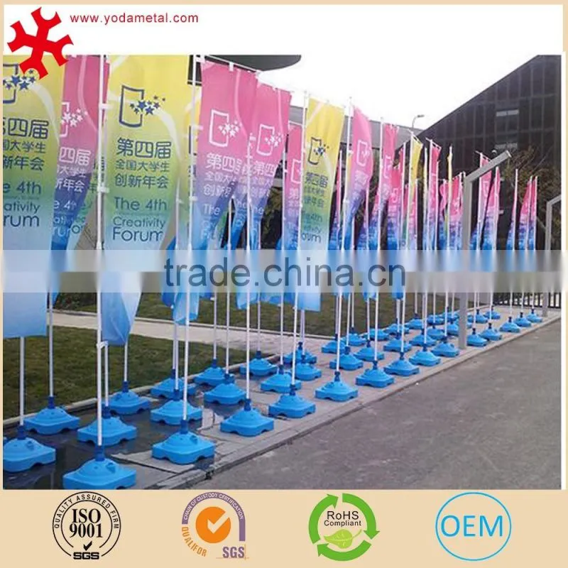 Retractable exhibition aluminium roll up banner stand with double side