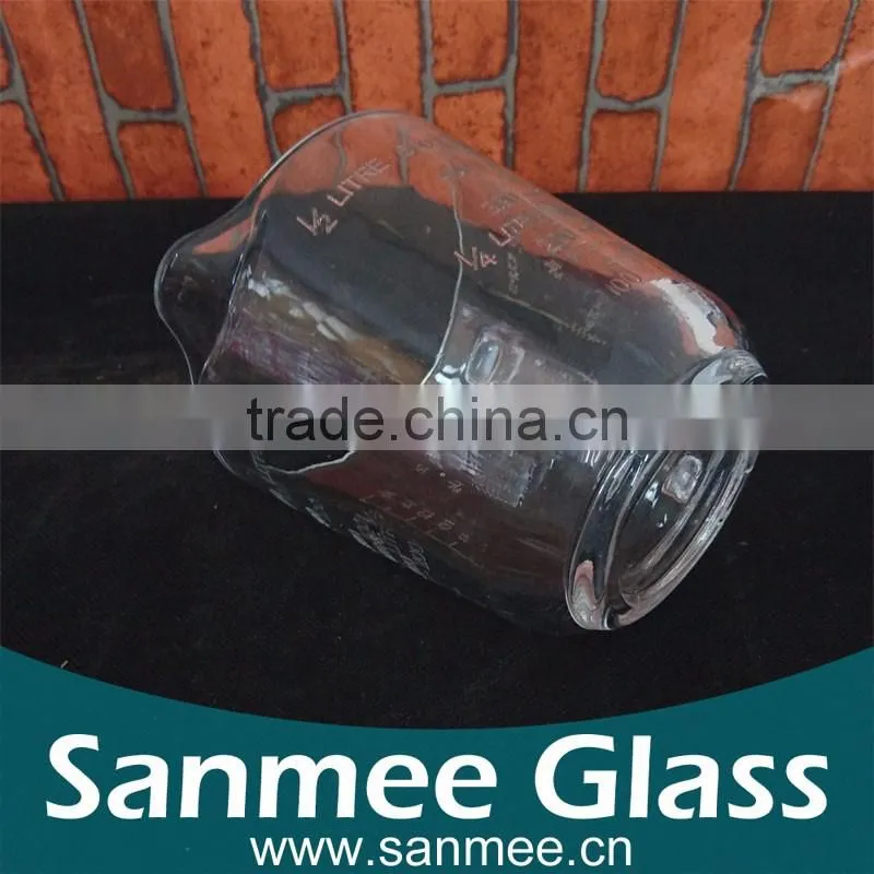 500ml Manufacture Clear Glass Measuring Cup Set