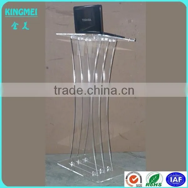 china factory custom coffee color acrylic single book display stand and holder