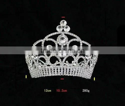 Big Pageant Rhinestone Hair Accessoreis Headwear Jewelry Fashion Women Tiaras