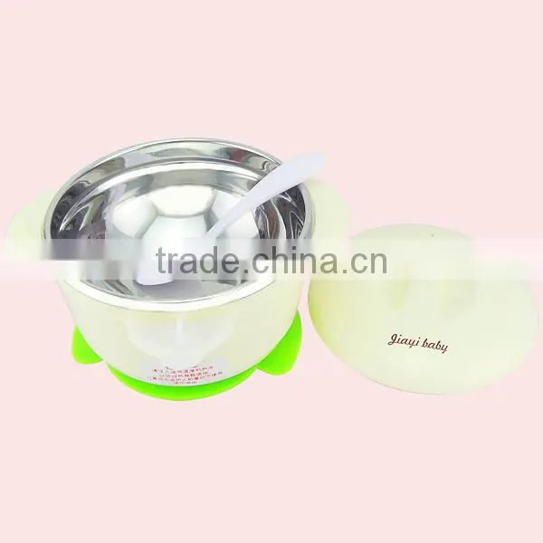 304 Material Stainless Steel Thermal Suction Food Bowl for kids