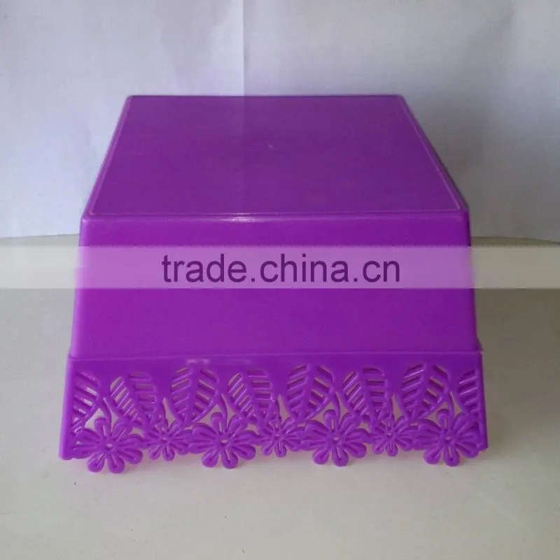 colourful plastic snacks dish plate