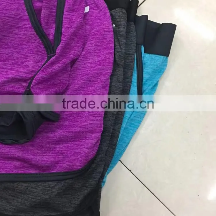 China garment stock lot factory price women cheap gym shorts
