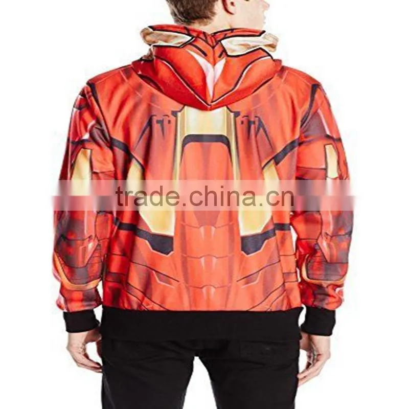 Custom men shublimated printing hoodies