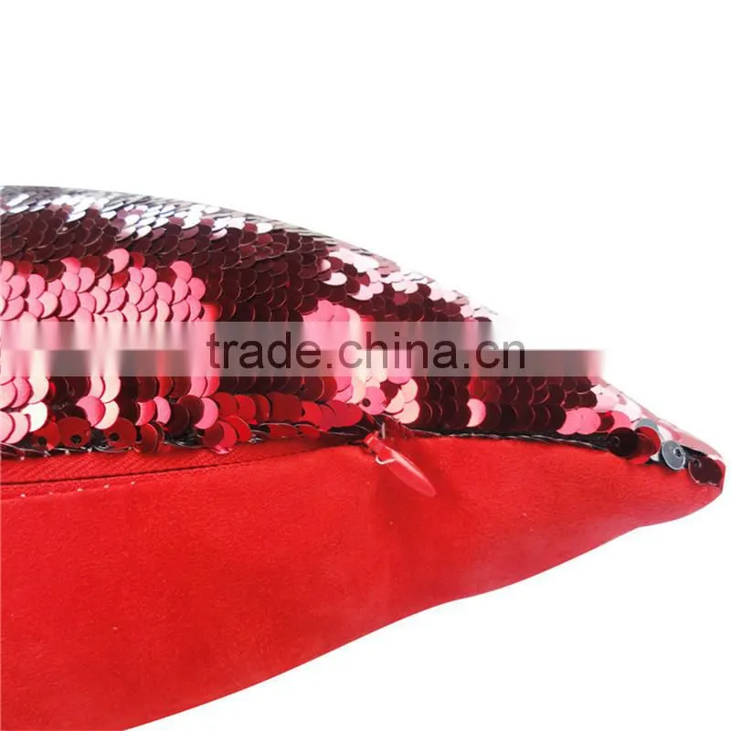 Stock Cheaper New Design Cushion Cover Whoelsale Sequins Mermaid Pillow Covers