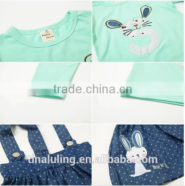 New Artival child clothing baby girls clothes sets kids outfits children kitty 2pcs clothes sets