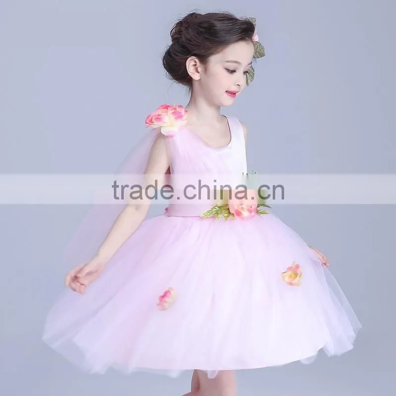 2017 dress for children with customizable sash child white angel dresses