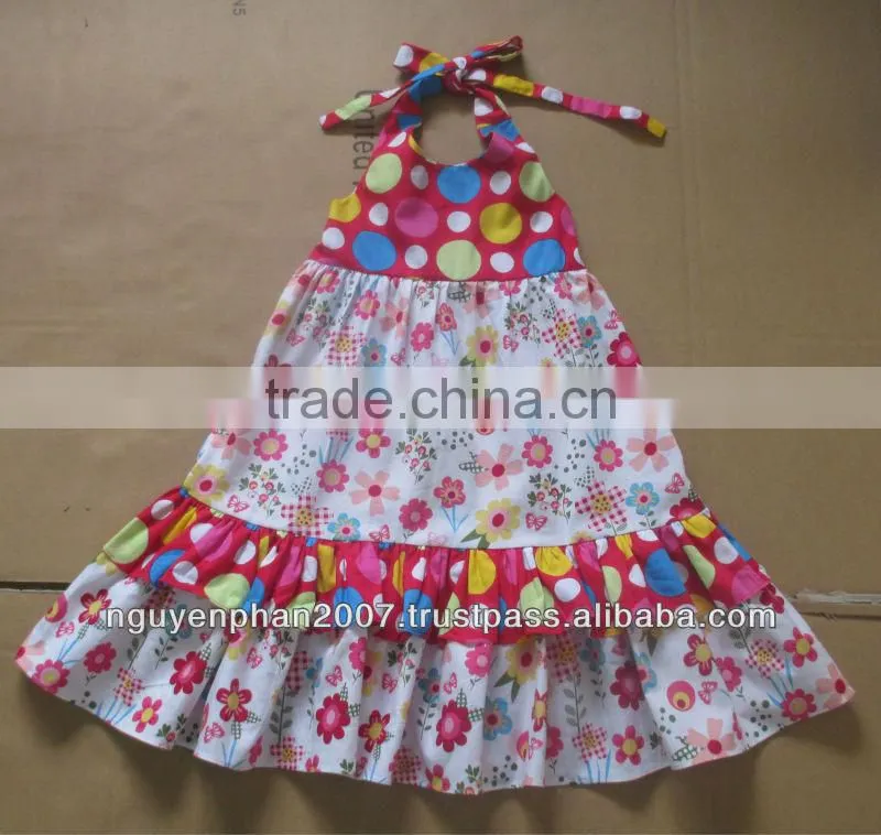 Whosale halter dresses for infant toddler girls - Summer 2014