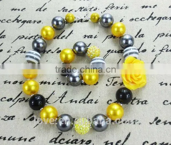 Boutique Ivory Pearl Bead CHUNKY NECKLACE and BRACELET SET Wholesale