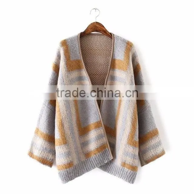 Stylish Wool Knitting Women Sweater Cardigan