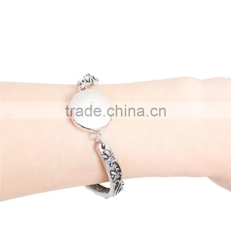 Snap Button Bracelets Charm Bracelets Woman
