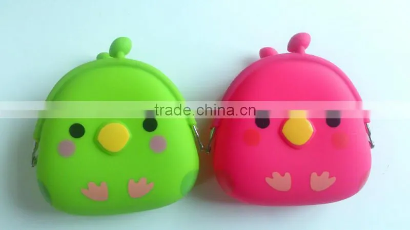 Rabbit silicone coin purse for wholesale popular designs rubber TPR silicone wallet
