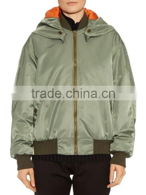 2017 Autumn& Winter Detachable Fur Trim Flight Jacket,Waterproof Custom Fur Bomber Jacktet For Unisex