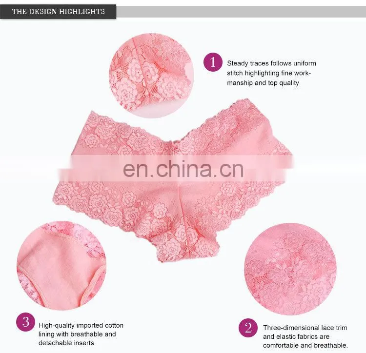 China Supplier Pretty Pattern Young Lady Polyester Women Panties