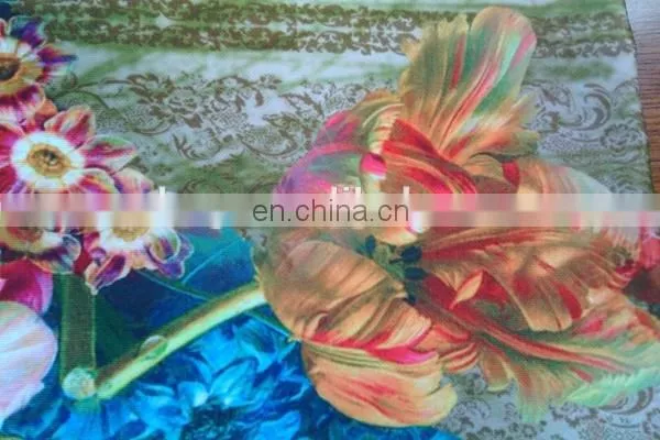 Shaoxing winfar new design digital print scuba / air layer knit fabric for garment