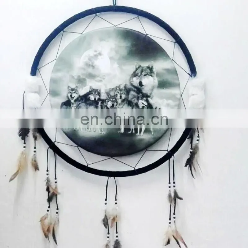 Dream Cathcer Hand Made Unique Bead Feather Wall Hanging Home
