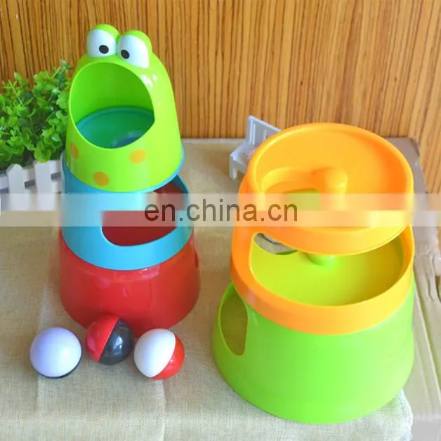 Cartoon plastic stacking toys educational baby game