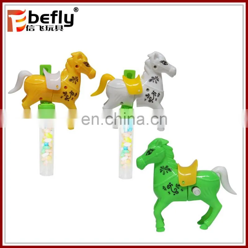 With light and sound plastic revolver gun with candy