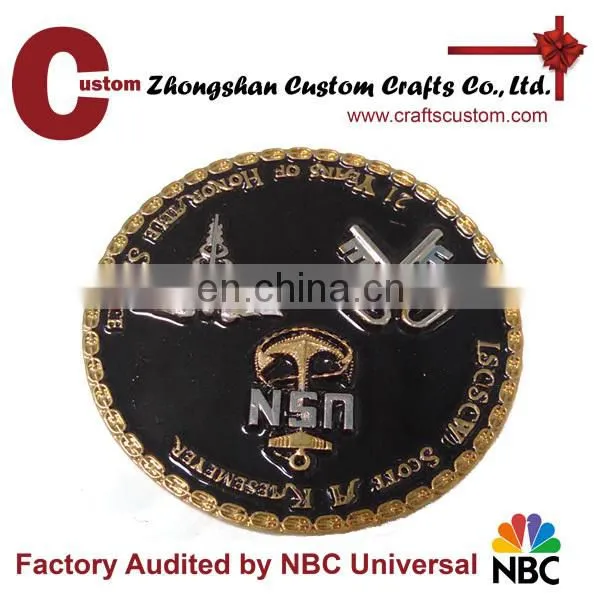 US air force one custom metal military Coin with palting gold and enamel