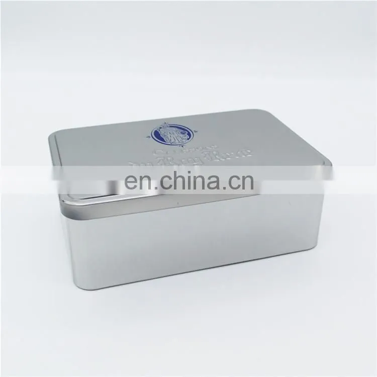 cookie biscuit tin box /empty airtight tin can with 4c printing