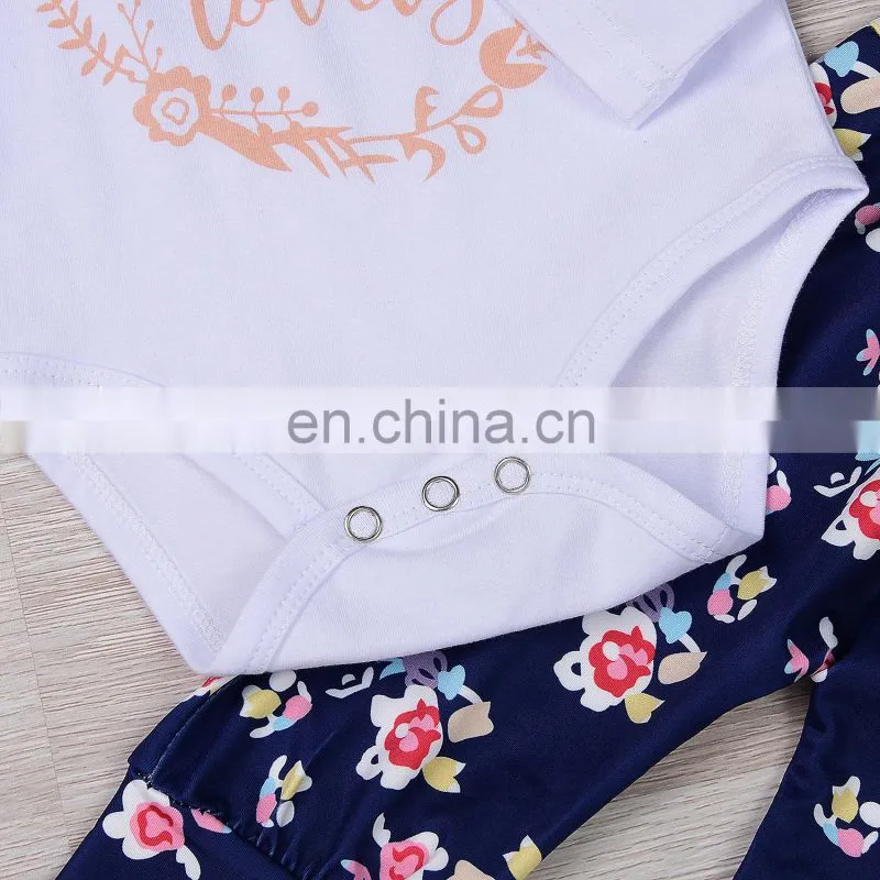 Baby Clothes Long Sleeve Cotton Floral Baby Clothes