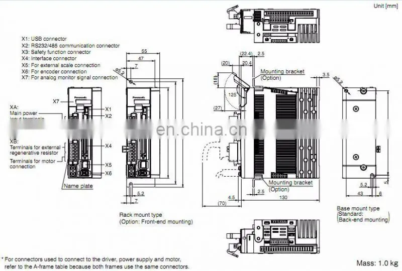 Panasonic 400W servo motor set MHMD042G1U+MBDHT2510E