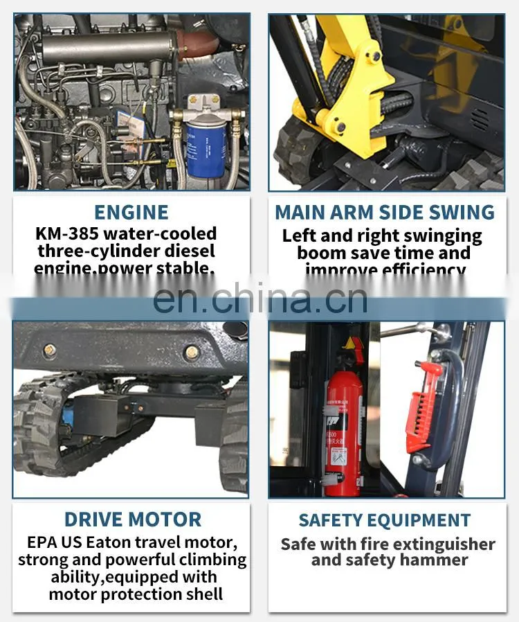 2.2 ton mini crawler excavator with steel track or rubber for sale cheap price