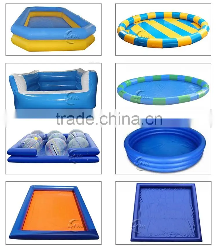 Water game equipment blue swimming pool, inflatable pool rental