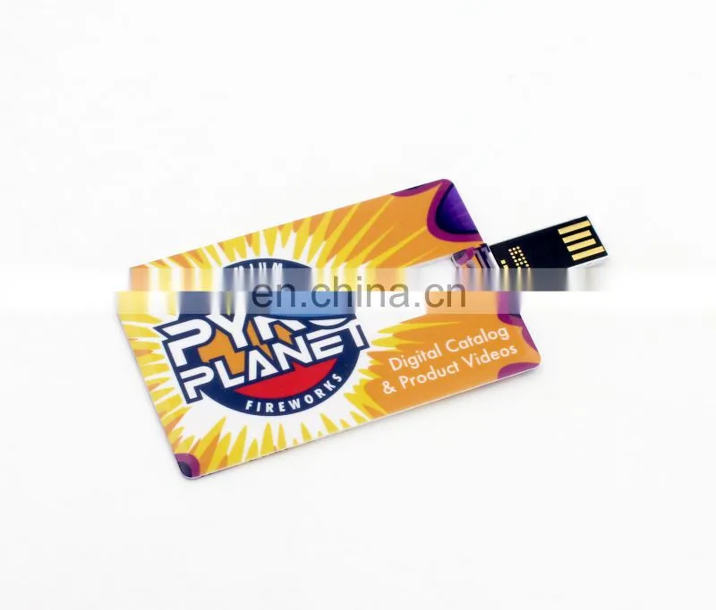 Shenzhen factory Credit Card USB Memory Sticks plastic usb card Flash Drive With Printing Logo