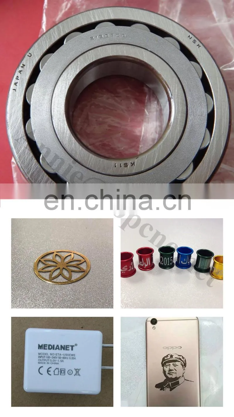 High quality fiber laser marking machine with slide table making machine for metal jewelry