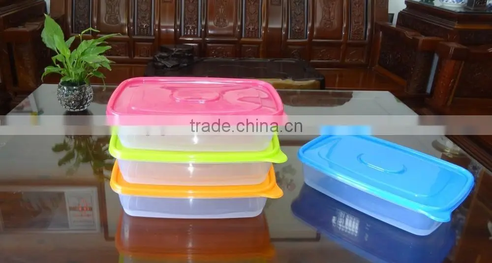 New design rectangular plastic food storage container
