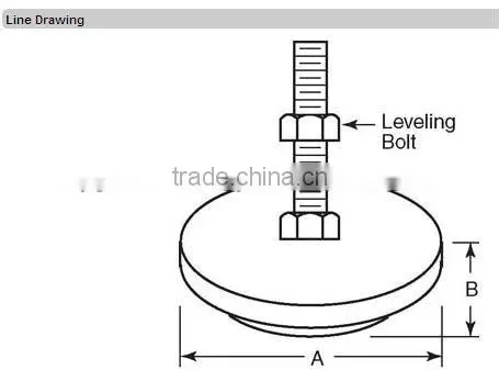 Machine and leveling feet HG-L-0009