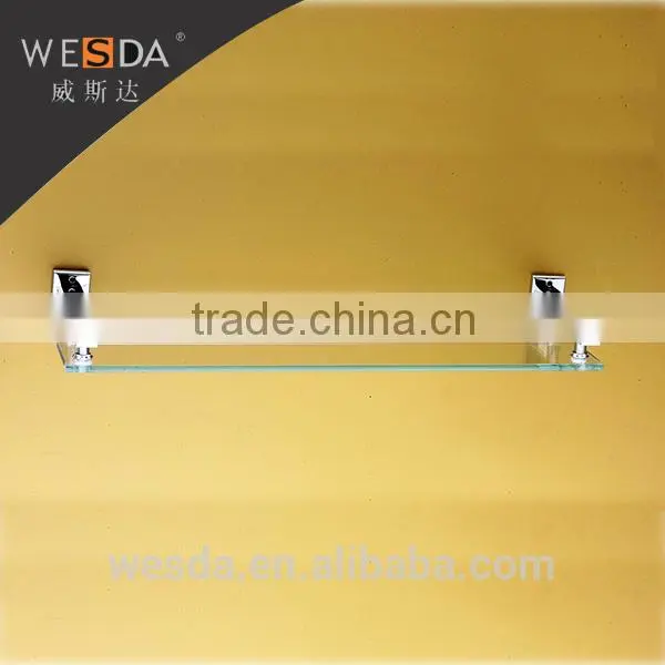 Wesda High Quality Tempered Wall Bathroom Glass Shelves C004