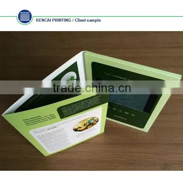 2016 newest invitation video brochure card/ lcd video greeting card oem, promotion digital lcd video business card