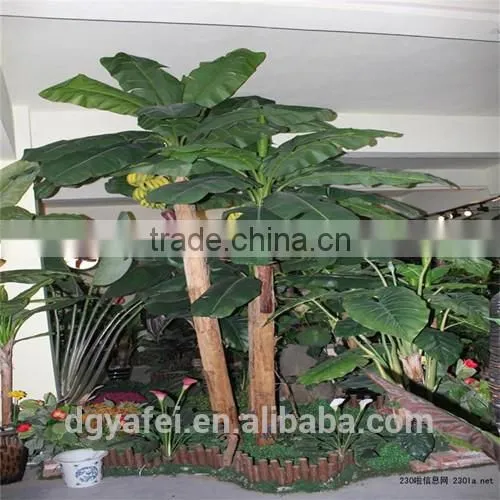 2014 the hot sale plant tree type large leaf evergreen leafartificial plants artificial banana plants
