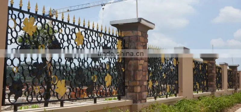 Wrought iron fence from top manufacturer for garden