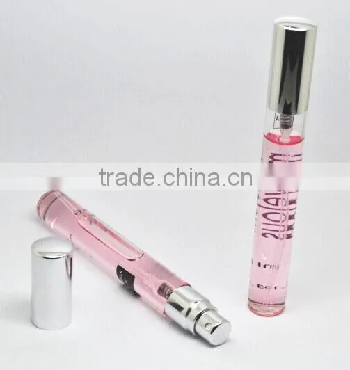 10ml tubular glass bottle with metal pump sprayer
