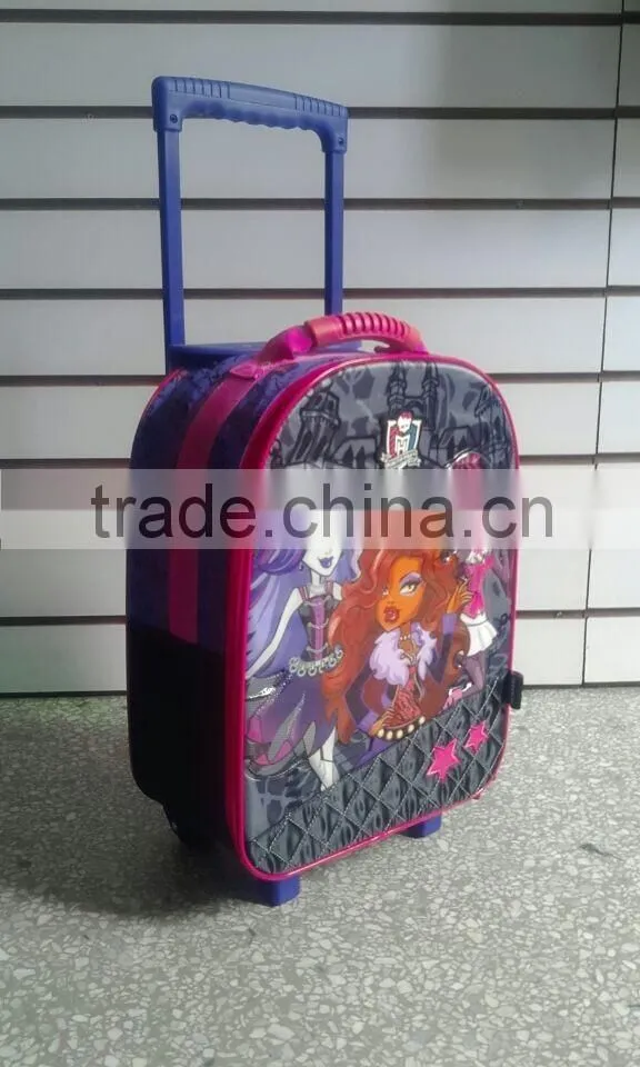 Good quality hard case wheeled school bag for girls