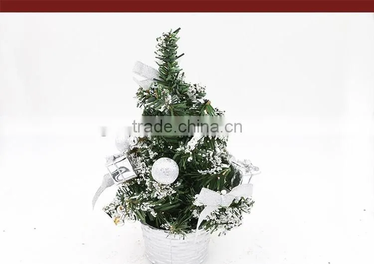 New Arrival Mini 20cm Artificial Small With Balls Christmas Tree Decoration