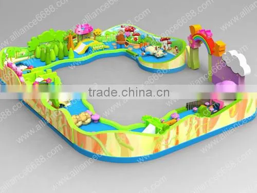 Large inflatable equipment kids inflatable sport theme park equipment