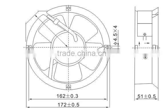SALZER PD170B-220 axial blowing fan