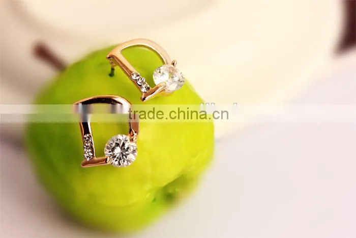 Letter Stud Earrings Gold Plated Letters Earrings Gold Initial Stud Earrings