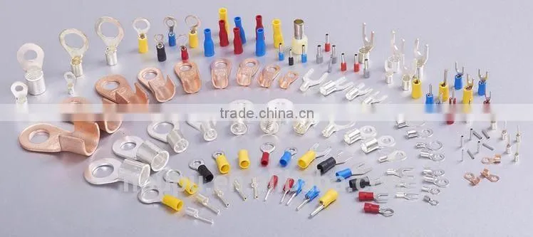 Non insulated fork terminal,terminal cable,tinned cable lug