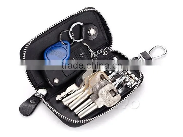 High quality genuine leather smart key case for key holder