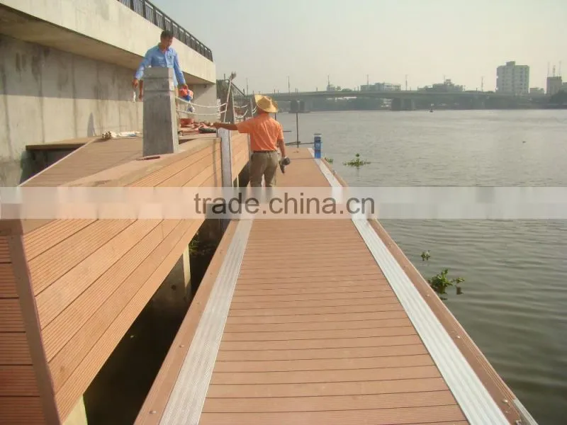 Floating dock aluminum ceiling panel for water and electricity pipe